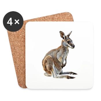 Wallaby - Untersetzer (4er-Set) - Weiß - Vorne