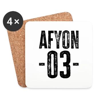 Afyon 03 – Proud of tradition and homeland - Coasters (set of 4) - white - Front