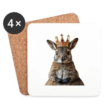 Wallaby - Untersetzer (4er-Set) - Weiß - Vorne