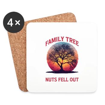 I Shook My Family Tree And Nuts Fell Out 2 - Untersetzer (4er-Set) - Weiß - Vorne