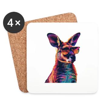 Wallaby - Untersetzer (4er-Set) - Weiß - Vorne