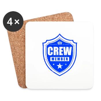 Crew Member - Coasters (set of 4) - white - Front