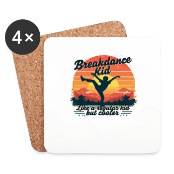 Breakdance Retro Design – Cool Outfit for Dancers - Coasters (set of 4) - white - Front