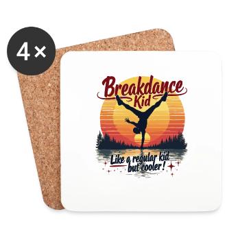 Breakdance Retro Design – Cool Outfit for Dancers - Coasters (set of 4) - white - Front