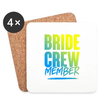 Bride Crew - Coasters (set of 4) - white - Front