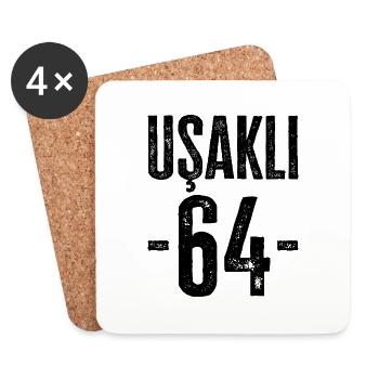 Uşak 64 – Traditions de Türkiye - Dessous de verre (lot de 4) - blanc - Devant