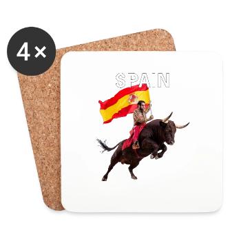 SPANIEN SPAIN - Untersetzer (4er-Set) - Weiß - Vorne