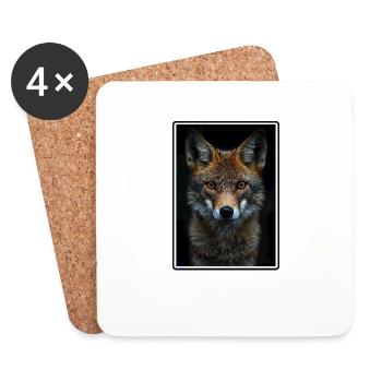 Jackals Jackal - Coasters (set of 4) - white - Front