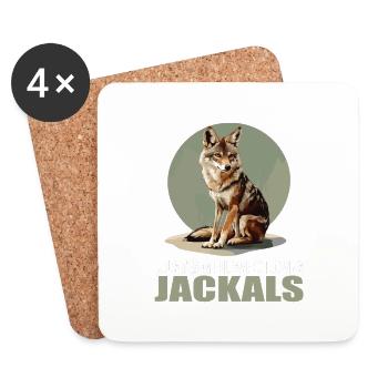 Chacals Chacal - Dessous de verre (lot de 4) - blanc - Devant