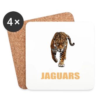 Jaguare Jaguar - Untersetzer (4er-Set) - Weiß - Vorne