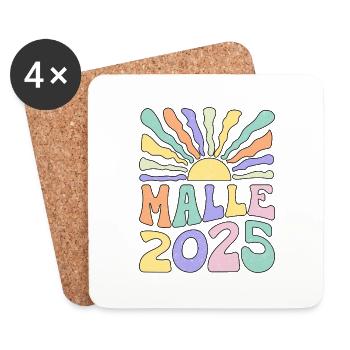 Malle 2025 - Coasters (set of 4) - white - Front