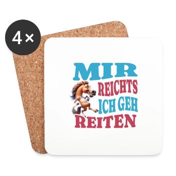I've had enough riding - Coasters (set of 4) - white - Front
