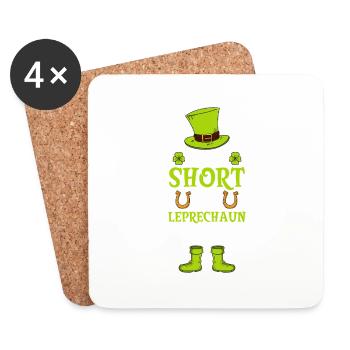 I'm Not Short I'm Leprechaun Sized - Coasters (set of 4) - white - Front