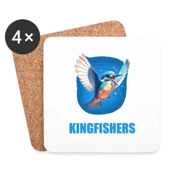 Kingfishers Kingfisher - Coasters (set of 4) - white - Front