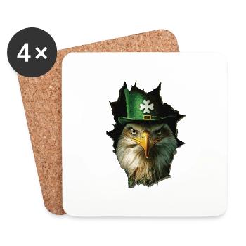 St. Patrick Adler - Untersetzer (4er-Set) - Weiß - Vorne