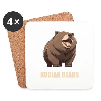 Ours Kodiak Ours Kodiak - Dessous de verre (lot de 4) - blanc - Devant