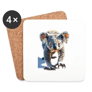 Koala - Untersetzer (4er-Set) - Weiß - Vorne