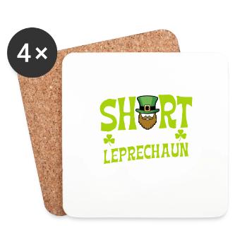 I'm Not Short I'm Leprechaun Sized - Coasters (set of 4) - white - Front