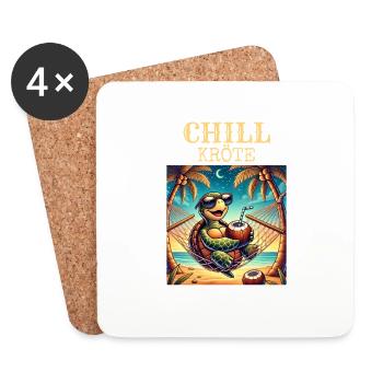 CHILL Toad - Coasters (set of 4) - white - Front