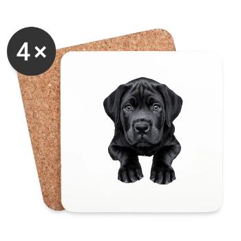 Englischer Mastiff - Untersetzer (4er-Set) - Weiß - Vorne