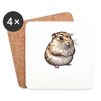 Lemmings Lemming - Coasters (set of 4) - white - Front