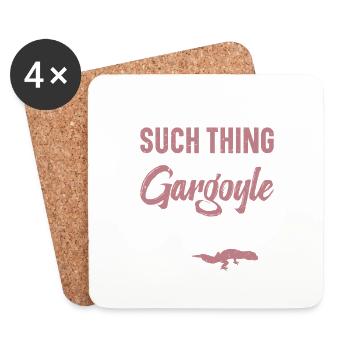 There are not enough gargoyle geckos - Coasters (set of 4) - white - Front