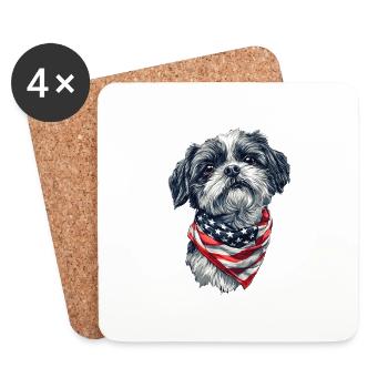 Shih Tzu - Untersetzer (4er-Set) - Weiß - Vorne