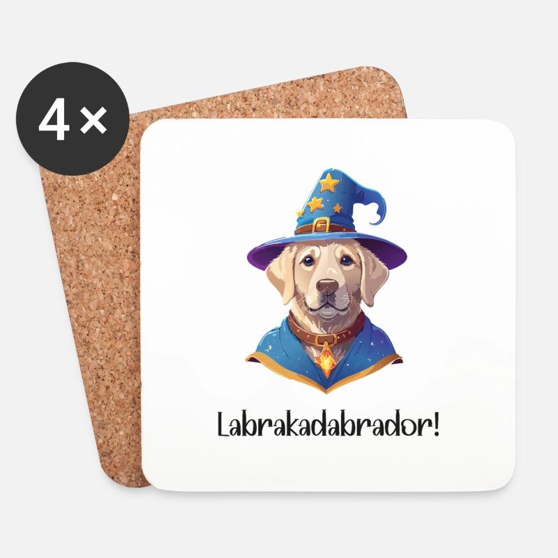 Labrakadabrador - Untersetzer (4er-Set) - Weiß