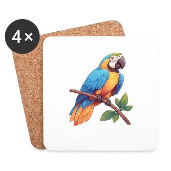 L’ère de l’ara - Dessous de verre (lot de 4) - blanc - Devant