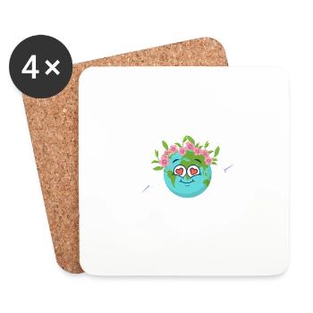 The Future Of Planet Earth Earth Day Teacher - Coasters (set of 4) - white - Front