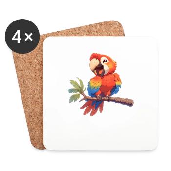L’ère de l’ara - Dessous de verre (lot de 4) - blanc - Devant