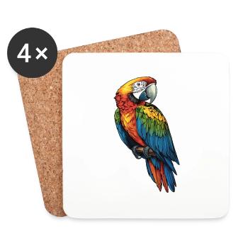 Macaw's Era - Coasters (set of 4) - white - Front