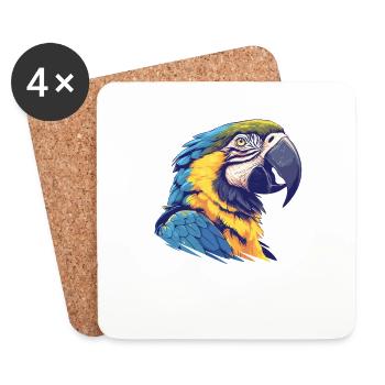 L’ère de l’ara - Dessous de verre (lot de 4) - blanc - Devant
