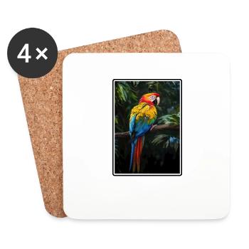 L’ère de l’ara - Dessous de verre (lot de 4) - blanc - Devant