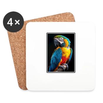 L’ère de l’ara - Dessous de verre (lot de 4) - blanc - Devant