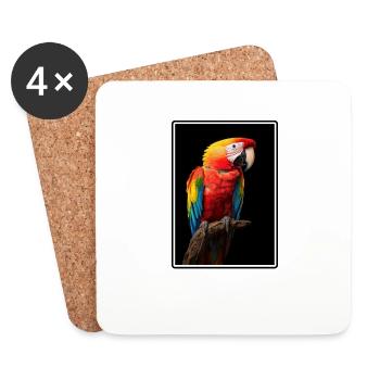 L’ère de l’ara - Dessous de verre (lot de 4) - blanc - Devant
