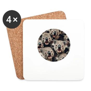 Koala - Untersetzer (4er-Set) - Weiß - Vorne