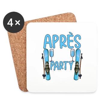 Après Ski Party Crew - Coasters (set of 4) - white - Front