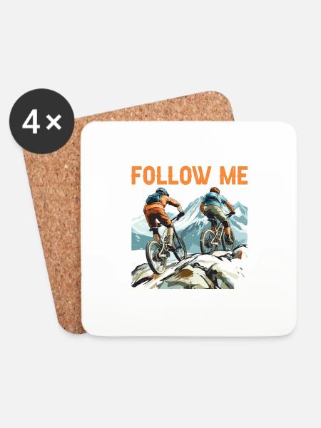 Don't Follow Me You Won't Make It 15 - Untersetzer (4er-Set) - Weiß