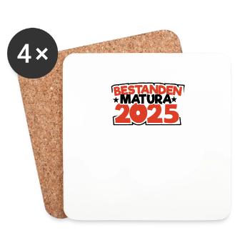 Matura 2025 Matura Trip Matura Ceremony Matura Graduate - Coasters (set of 4) - white - Front