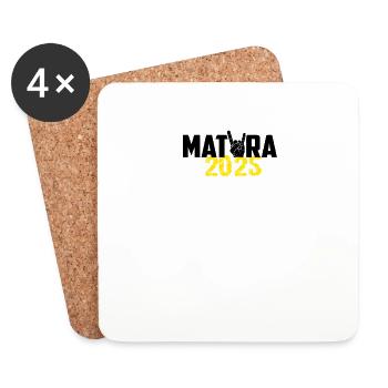 Matura 2025 Matura Trip Matura Ceremony Matura Graduate - Coasters (set of 4) - white - Front