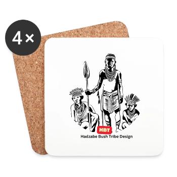 HBT 74 - Dessous de verre (lot de 4) - blanc - Devant