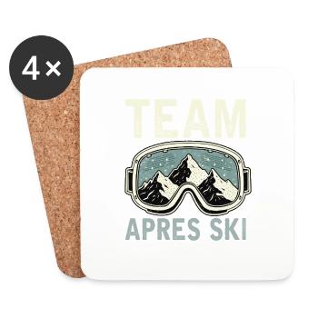 Team Après Ski - Coasters (set of 4) - white - Front