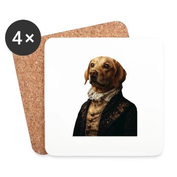 Labrador Retriever - Untersetzer (4er-Set) - Weiß - Vorne