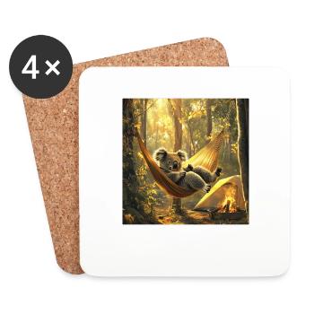 Koala - Untersetzer (4er-Set) - Weiß - Vorne