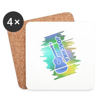 Guitare Joschka - Dessous de verre (lot de 4) - blanc - Devant