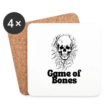 Game of Bones - Coasters (set of 4) - white - Front