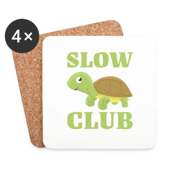 Slow Runners Club 19 - Untersetzer (4er-Set) - Weiß - Vorne