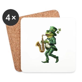 Frosch - Untersetzer (4er-Set) - Weiß - Vorne