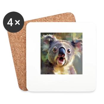 Koala - Untersetzer (4er-Set) - Weiß - Vorne